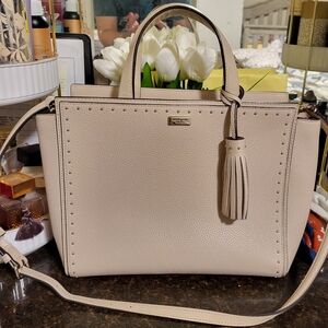 Kate Spade Cream Tote with Tassel